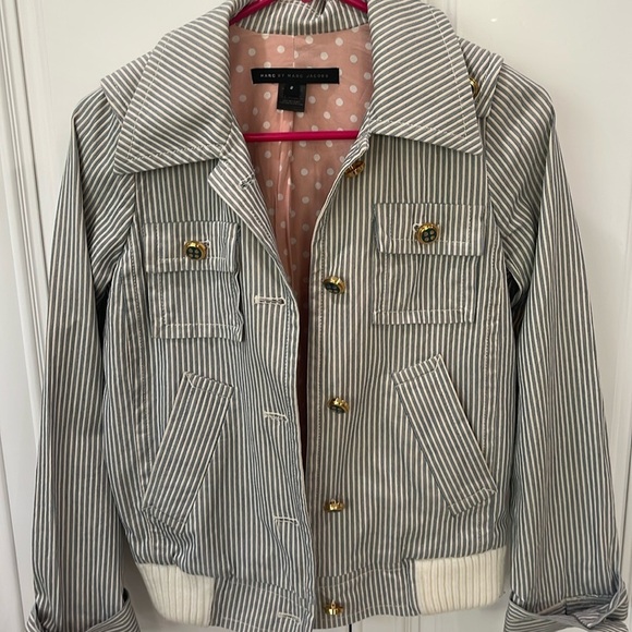 Marc By Marc Jacobs Jackets & Blazers - Marc by Marc Jacobs blue white striped cotton jacket size 2 sailor style preppy